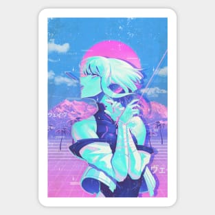 Vaporwave 9 Sticker